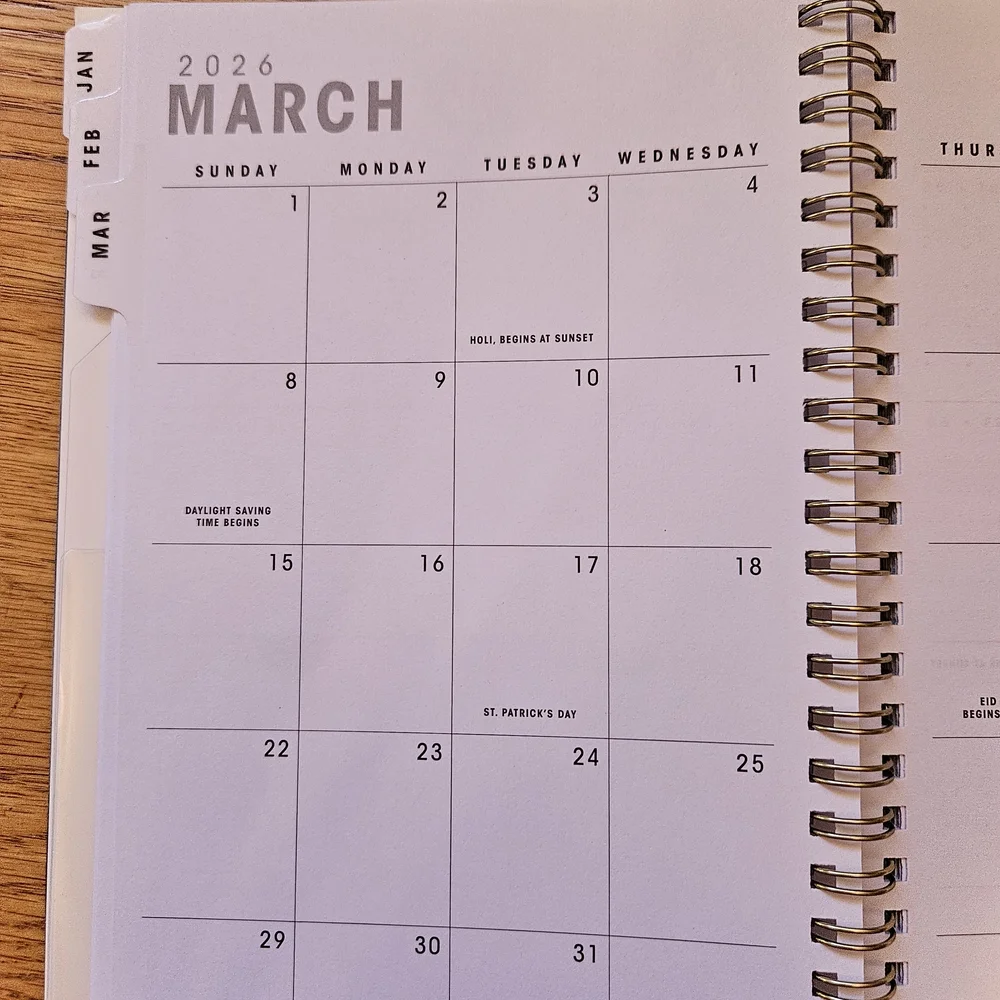 Alison Janssen 2026 Floral Weekly Monthly Planning Calendar